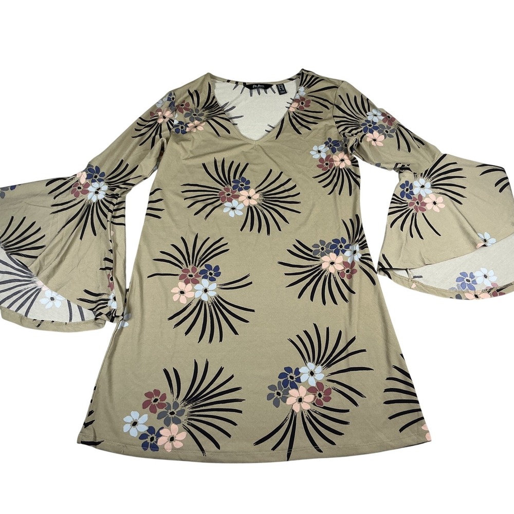 Du Jour Floral Bell Sleeve‎ Top Boho Cottagecore Flare Sleeve XS